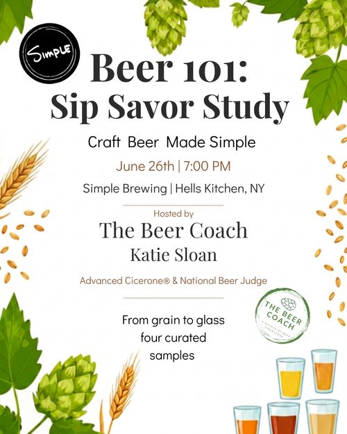 Beer 101: Sip, Savor, Study  (At Cafe 424) 