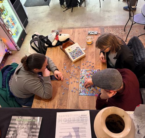 Monthly Puzzle Night in the Taproom at Chef Mom does Cafe 424