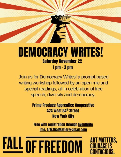 Democracy Writes! - A Fall of Freedom Event - 